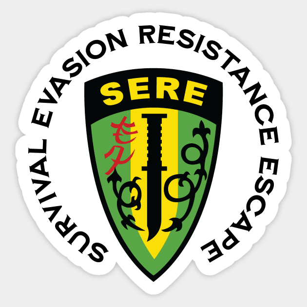 Survival Evasion Resistance Escape SERE School Sticker by hobrath